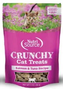 3oz Nutrisource Cat Crunchy Treats Salmon/Tuna - Health/First Aid